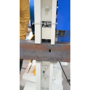 Máquina Punzonadora, Cortadora y Entalladora Hidráulica Industrial de Servicio Pesado 14B para Trabajos en Hierro, Equipo de Fabricación de Metal de 36-120 Toneladas - Product Image 5