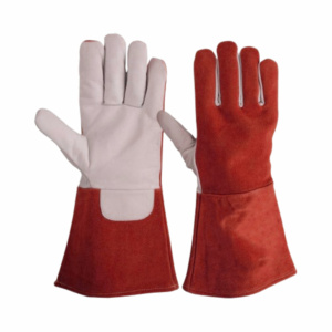 Guantes de Seguridad de Cuero Vacuno y Piel Serraje para Construcción, Soldadura TIG, Resistentes al Fuego y al Calor, Antideslizantes, de Uso General - Product Image 3