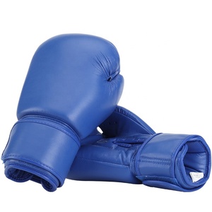 Gants de boxe professionnels en cuir PU 14 oz avec logo personnalisé, motif imprimé rouge et noir, tailles personnalisables en usine, pour arts martiaux - Product Image 1