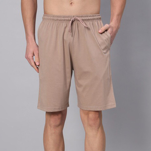 Ensemble deux pièces d'été pour hommes : T-shirt uni à manches courtes et short assorti, tenue streetwear personnalisée en tissu tricoté - Product Image 6