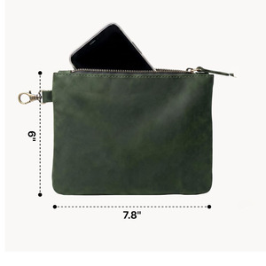 Premium genuine leather golf pouch travel companion with <b>organized</b> compartments and premium zipper hardware <b>for</b> <b>sale</b> - Product Image 2