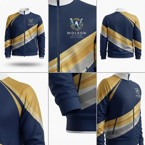 Veste de sport en polyester de haute qualité pour sublimation, veste d'entraînement légère à manches longues pour la remise en forme, l'entraînement et la course à pied - Product Image 5