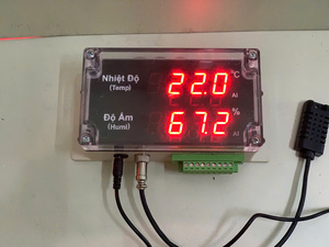 Smart Industrial Temperature & Humidity Monitoring Display with Visual <b>Alarm</b> System | AT-THMT-S – OEM Available - Product Image 3
