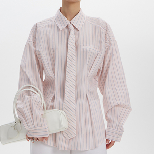 Blusa de Moda para Mujer, Camisa Clásica con Cuello, Manga Larga, Cómoda para Uso Diario, Suministro al por Mayor OEM ODM - Product Image 4