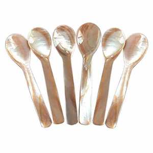 Cuchara de Concha Marina Natural Hecha a Mano, Vajilla Decorativa, Utensilio de Cocina Único, Venta al por Mayor - Product Image 1