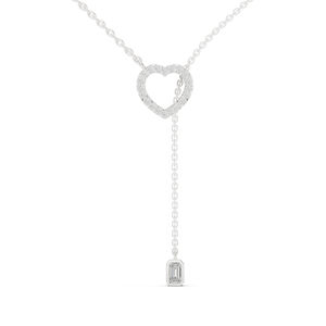 Pendentif de mariée en or jaune 14 carats avec diamant rond cultivé en laboratoire pour femmes |   Nouveau diamant cultivé - Product Image 3