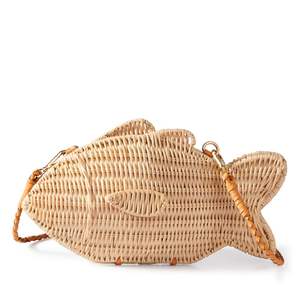 Cheap Mini Rattan Bags Cute Fish Shape Purses and <b>Handbags</b> for Children Kid Baby <b>Toddler</b> Girl - Product Image 5