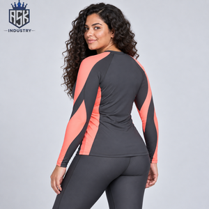 New Best Design Shots Sleeve Compression Shirt For <b>Women</b> Best Premium Quality Customize Logo <b>Women's</b> <b>Rash</b> <b>Guard</b> OEM Service - Product Image 4