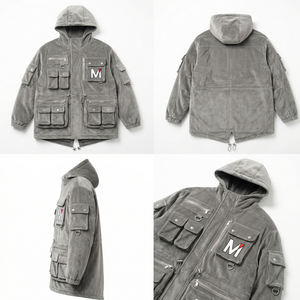 Veste bomber tactique de streetwear pour homme, camouflage, multi-poches, mode MALUZA INDUSTRIES - Product Image 6