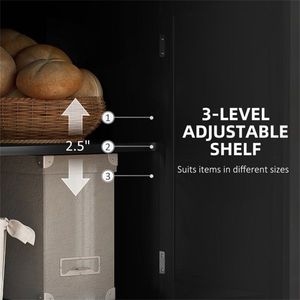 Mobile da Cucina in Legno Massello Stile Moderno, Armadio Multifunzionale con Pannelli in Compensato e Melamina, Arredamento per Soggiorno - Product Image 4