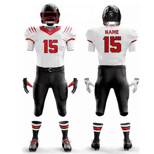 Uniforme de Fútbol Americano Personalizado Unisex - Manga Corta, Diseño Impreso, Tejido Transpirable que Absorbe la Humedad, Nueva Llegada - Product Image 2