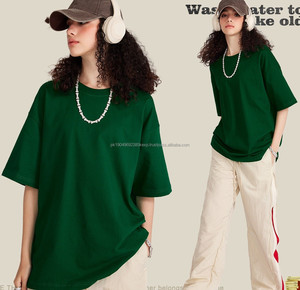 เสื้อยืดคอกลมผ้าฝ้ายใส่ได้ทั้งชายและหญิงเสื้อยืดไหล่ปล่อยชาย - Product Image 3