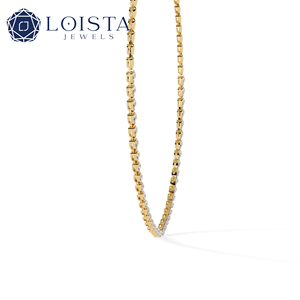 Collar de Oro Sólido de 14k y 18k con Diamantes Cultivados en Laboratorio de Lujo, Certificado IGI, Corte Ovalado y Redondo, Precio de Fábrica, Buena Calidad, Personalizado - Product Image 3