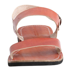 Western Handmade 100% Sandales noires en cuir véritable Chaussures d'été Sandales en cuir de vachette personnalisées confortables et personnalisées - Product Image 4