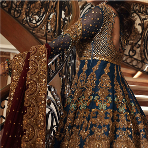 Vestidos de Fiesta para Bodas Pakistaníes, Trajes de Boda Festivos, Traje Shalwar Kameez, Traje Anarkali Indio Sólido Listo para Usar para Mujer - Product Image 6