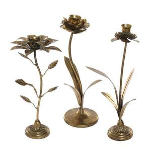 Premium Solid <b>Brass</b> Candle <b>Holder</b> with Tabletop Stand for Taper Candles Home Decor Wedding Centerpieces and Dining Table Decor - Product Image 4