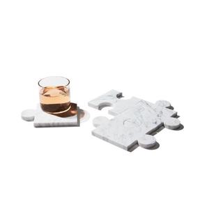 Juego de posavasos de mármol resistente para mesa de comedor en exteriores, con acabado duradero y resistente a la intemperie. - Product Image 5