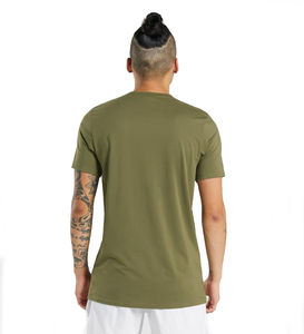 Service ODM, t-shirts personnalisés de haute qualité, 100% coton épais, logo brodé, col rond, t-shirts personnalisés, tissu tricoté uni - Product Image 5