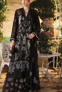 Ensemble de 3 pièces en mousseline de soie de haute qualité pour femmes, robes brodées pour les occasions spéciales et les soirées - Product Image 6