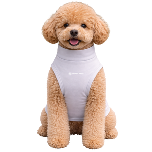 T-shirt pour chien gris léger anti-UV, protection solaire estivale, doux, extensible, respirant et rafraîchissant - Product Image 1