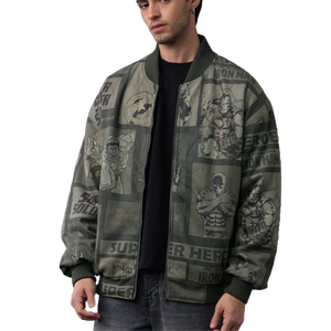 Custom <b>men</b> bomber <b>jacket</b> quilted puffer varsity windproof streetwear fishing winter breathable lightweight <b>men</b> fashion satin OEM - Product Image 1