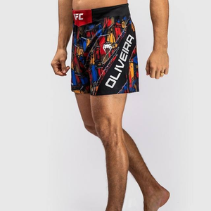 Pantalones Cortos Deportivos para Hombre Charles Oliveira de X UFC, Secado Rápido, Ecológicos, Transpirables, de Poliéster/Algodón - Product Image 1