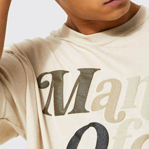 เสื้อยืดพิมพ์ลายพัฟฟ์ สตรีทแวร์ผู้ชาย ราคาดีที่สุด ผลิตจากผ้าฝ้าย 100% เสื้อยืดพิมพ์ลายพัฟฟ์ ทรงไหล่ตก สำหรับผู้ชาย - Product Image 6