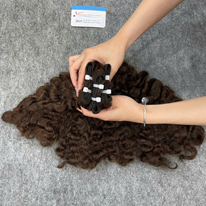 ผมเวียดนามแท้ 100% แบบหยิกพม่า สีน้ำตาล ขนาด 8-34 นิ้ว ผมนุ่มหนาเป็นมัดๆ จากผู้จัดจำหน่ายยอดนิยม - Product Image 3