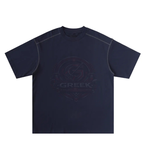 T-shirts Premium pour Hommes 100% Coton Respirant Décontracté Col Rond Manches Courtes Coupe Ample Séchage Rapide Vêtements Quotidiens Tendance OEM ODM - Product Image 2