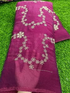 ผ้าปักลายจอร์เจตต์ ความกว้าง 44 นิ้ว น้ำหนัก 65 GSM วัสดุตกแต่งน้ำหนักเบา สำหรับเสื้อผ้าบูติก ชุดชาติพันธุ์ และเสื้อผ้าทั่วไป - Product Image 3