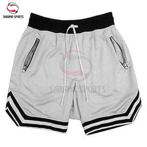 Pantalones Cortos Deportivos de Malla para Hombre, con Logotipo Personalizado, de Secado Rápido, Transpirables, con Aberturas Laterales, Lisos, para Gimnasio, Verano, Baloncesto, con Bolsillos - Product Image 3