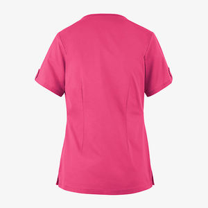 Hot Sale Fashion Wear Custom Woven Womens V Neck Short Sleeve <b>Scrub</b> <b>Top</b> Multi Pockets High Quality Hospital Use <b>Scrub</b> <b>Tops</b> - Product Image 6