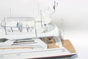 PRINCESS 60 Handcrafted Painted Wooden Modern <b>Yacht</b> Model Freestanding for Home Decor Thanksgiving Gift - Product Image 4