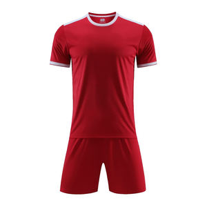 Camisetas de Fútbol Personalizadas al Por Mayor, Económicas, Impresión por Transferencia de Calor, Cortas, Transpirables, de Secado Rápido, Color Morado y Dorado, Profesionales - Product Image 1