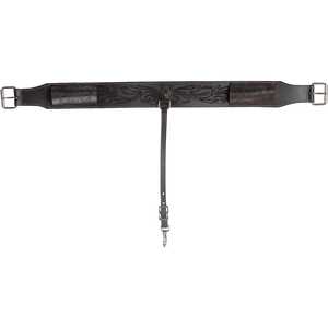 Venta caliente occidental caballo sillín cuero circunferencia Cinch blanco trenzado Floral herramientas Diseño experto caballo producto al por mayor - Product Image 1