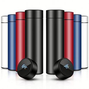 Customized 500ml BPA-Free Travel Vacuum Flask 304 Stainless Steel LED Temperature Display <b>Smart</b> Water Bottle Tea Infuse Feature - Product Image 4