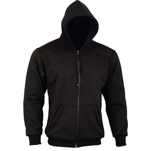 Sweat-shirt de moto OEM pour homme en Kevlar avec fermeture éclair argentée et doublure en aramide, coupe-vent et protecteur, style sécurité - Product Image 3