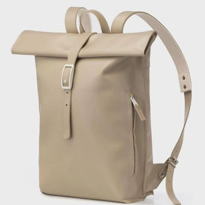 Mochila de Cuero Genuino con Parte Superior Enrollable, Bolsa de Viaje de Piel de Vaca Hecha a Mano, Mochila para Portátil para Hombre, Descuento al por Mayor LTBP-0048 - Product Image 1