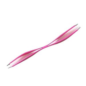 Pince à épiler professionnelle personnalisée de haute précision, double face, en acier inoxydable, outil pour sourcils, pointe fine - Product Image 2