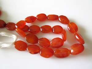 Cuentas Ovaladas Lisas de Cornalina Natural para la Fabricación de Joyas, Suministros para Joyería Hecha a Mano - Product Image 6