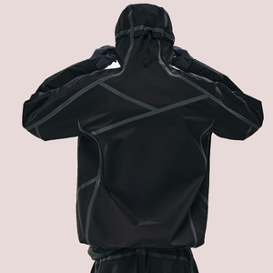 Chaqueta Cortavientos Reflectante de Nailon para Hombre, Ligera, Deportiva, para Entrenamiento al Aire Libre - Product Image 3