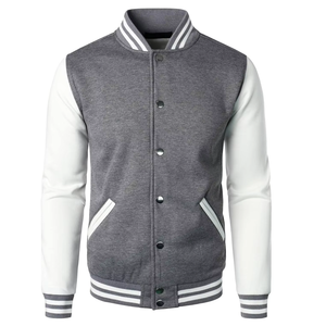 Chaqueta Varsity de Invierno para Hombre de Alta Calidad, Personalizada OEM, con Cuello Alto, Impresión de Serigrafía y Logotipo Bordado en la Parte Delantera - Product Image 3