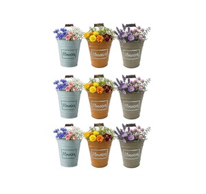 Maceta moderna de hierro galvanizado para decoración de plantas en interiores y exteriores y elegante arreglo de jardín en balcones. - Product Image 4