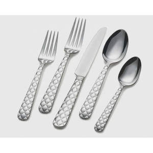 Juego de cubiertos de acero inoxidable resistente y duradero para uso diario en la cocina y servicio de comedor comercial. - Product Image 1