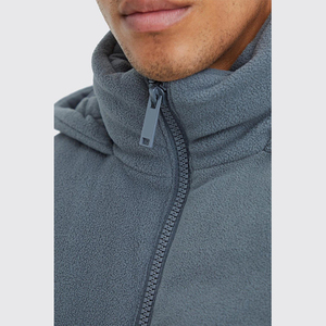 Veste streetwear personnalisée de haute qualité, tendance, en polyester/coton uni, avec fermeture éclair intégrale, imperméable, coupe-vent et respirante - Product Image 5