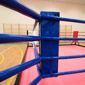 Almohadillas de Esquina para Ring de Boxeo de Alta Calidad Internacional Superior |   Cojines protectores de cuero PU, absorción de impactos, ajustables - Product Image 1