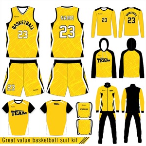 Conjunto de Uniforme de Baloncesto de Alta Calidad, Personalizable con Nombre/Sponsor/Número, Reversible - Product Image 1