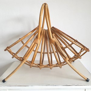 Porta revistas de ratán, precio de fabricante, soporte para periódicos de caña natural, contenedores para folletos y libros - Product Image 6