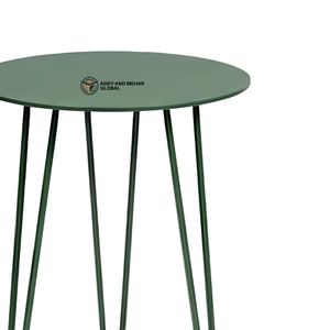 Modern Green Iron Metal <b>Stool</b> with Hairpin Legs Round Top Minimalist Side <b>Stool</b> Industrial Accent Seating for Home Café Restaura - Product Image 2