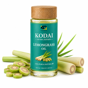 Aceite Esencial de Limoncillo de Tamil Nadu 100% Puro y Natural de Primera Calidad, Destilado al Vapor, para Aromaterapia y Cuidado Facial, Kodai Global Export - Product Image 1